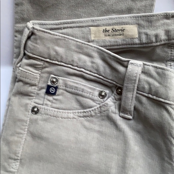 AG | ‘Stevie Slim Straight’ Stretch Corduroy Jeans. Made in USA - Picture 7 of 13